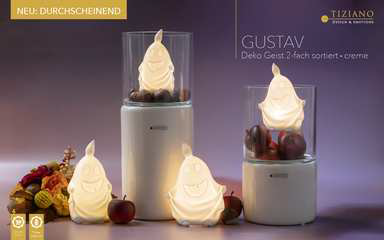 Valentino Gespenst Gustav LED mit Timer 759681-11