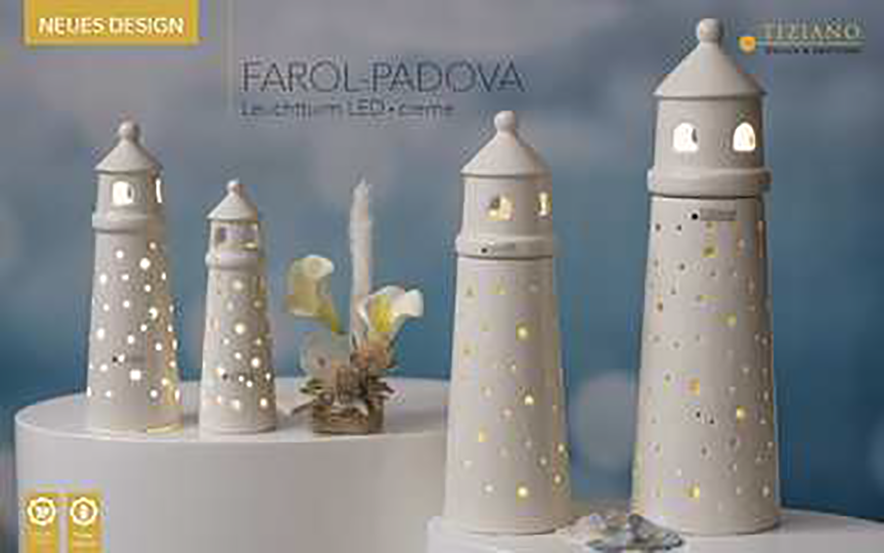 Tiziano Leuchtturm Farol LED Padova mit Timer 710133-34