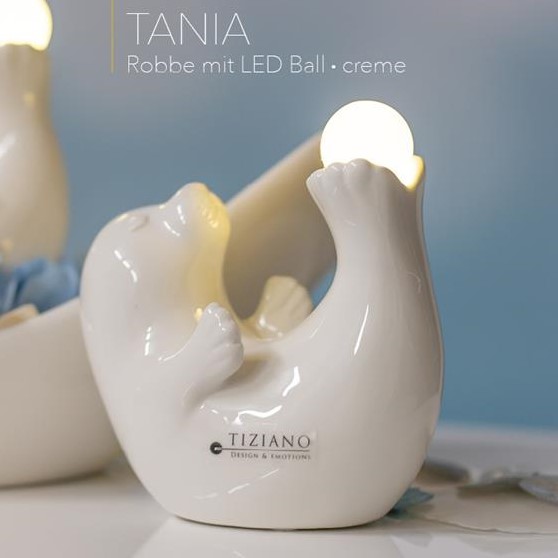 Tiziano Robbe Tania mit Kugel LED creme 718931-11
