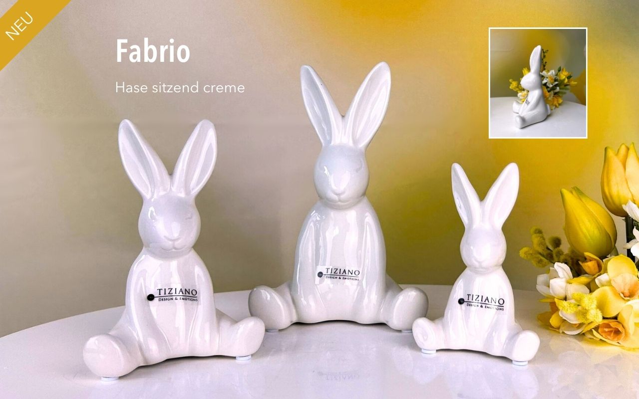 Tiziano Hase Fabrio sitzend Arme runter