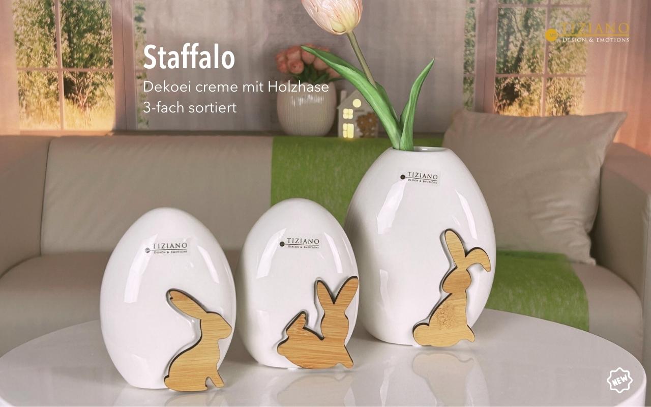 800255_20230911_115418339 Tiziano Deko Ei Staffalo 12cm creme mit Holzhase