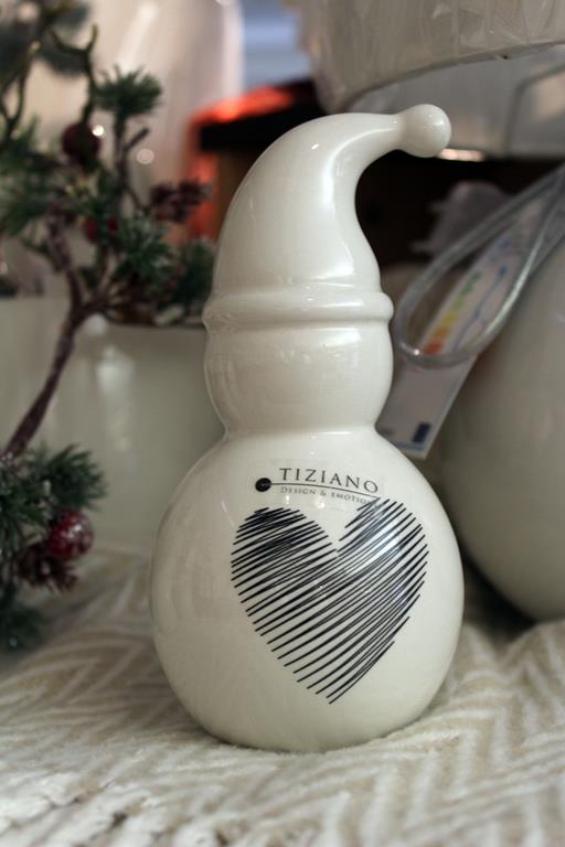 Tiziano Schneemann Frosty mit Zipfelmütze creme/schwarz