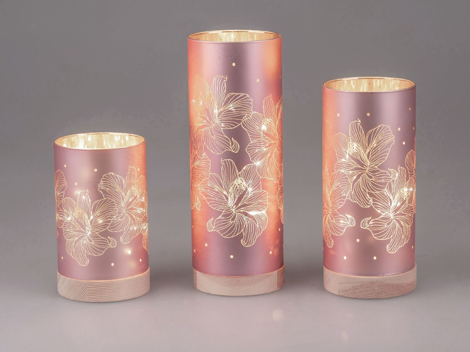 Formano Deko-Licht Blume rosa LED/Timer 893635-15