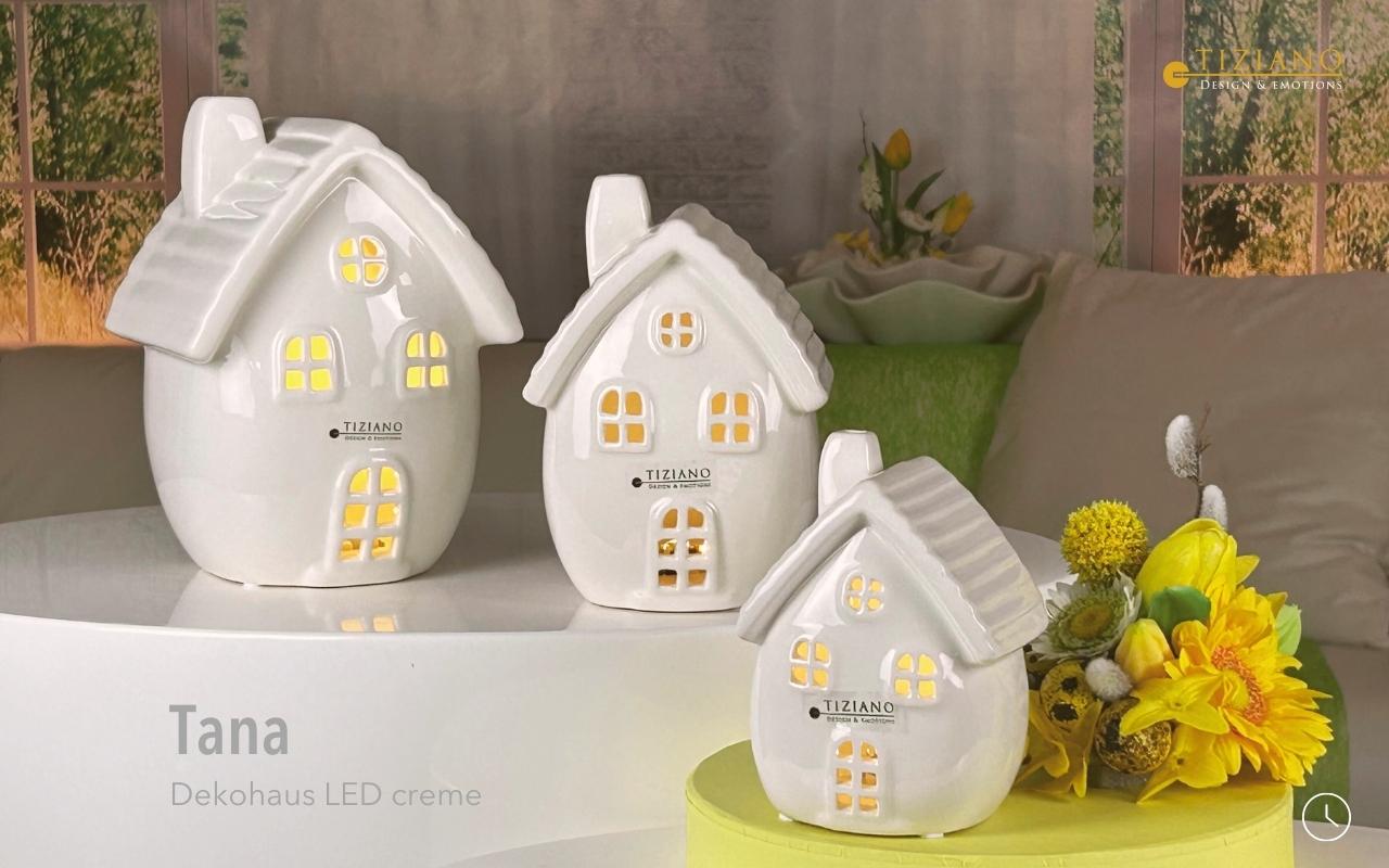 Tiziano Haus Tana LED creme mit Timer 713593-18