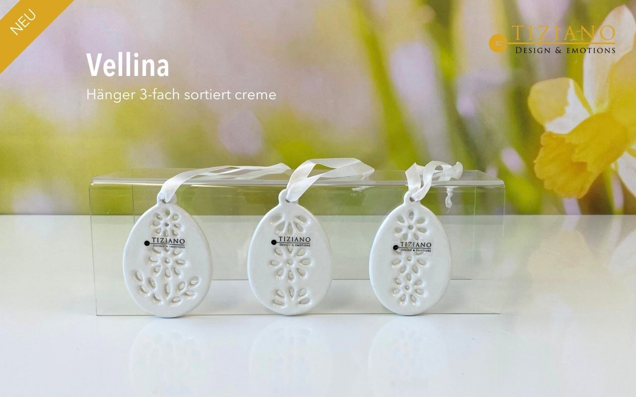 Tiziano Hänger Vellina mit Blume creme (Variante zufällig) 738391, 738392 od. 738393