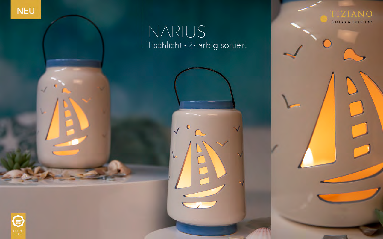 Narius_Unbenannt Tiziano Tischlicht Narius 20cm 710272-20