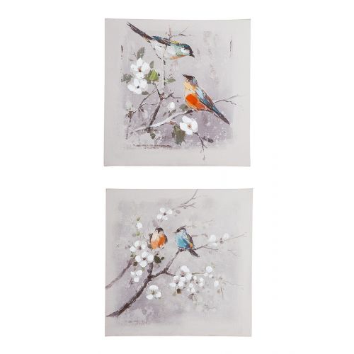 38004_4_9FvHNhxL7TJndi GILDE Bild Gimpel Vögel 30 x 30 cm sortiert 38004-30