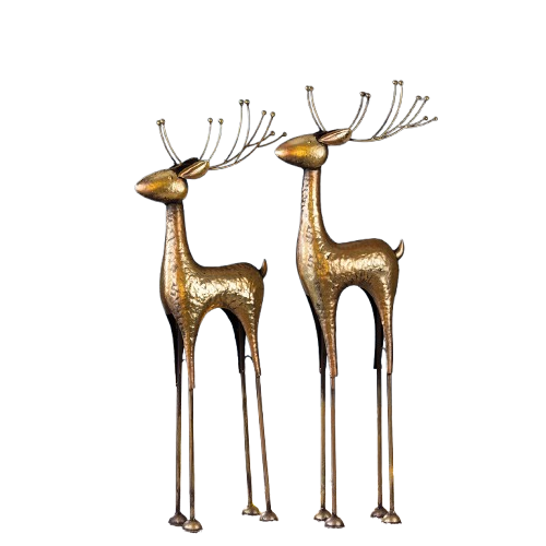 Gilde Figur Hirsch Knut XL 86 cm Gold Metall Art. 81217 Gilde Figur Hirsch Knut XL 86 cm Gold Metall Art. 81217