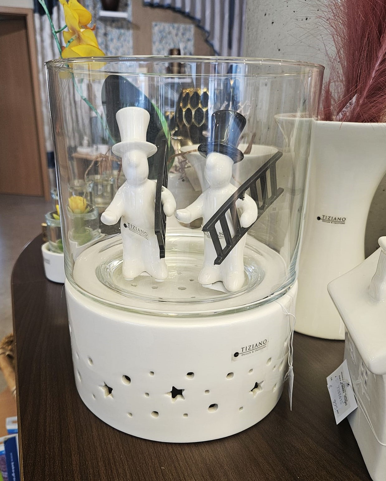 B-WARE  Windlicht Forlie LED 24cm (d19cm) von Tiziano B710745-29