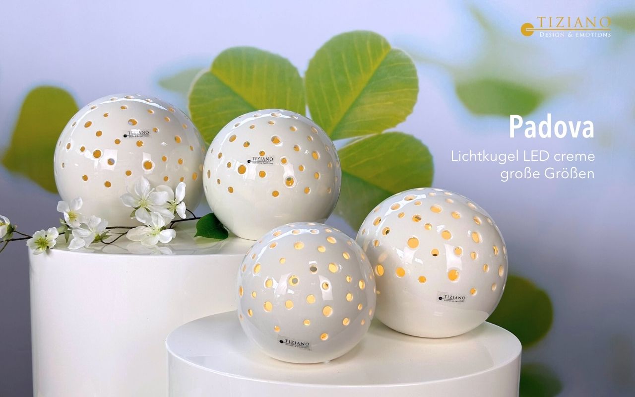 Tiziano Lichtkugel Pallina LED & Timer Glücksblatt