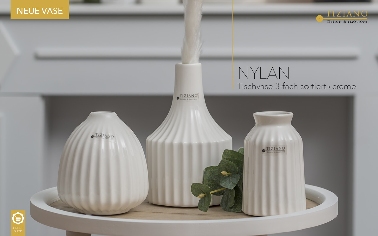 Tiziano Vase Nylan creme 716422-12