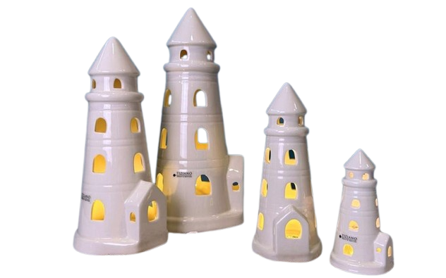 Tiziano Leuchtturm Faro LED & Timer creme