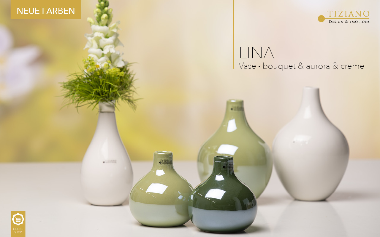 Tiziano Tischvase Lina bauchig 766671-12 Tiziano Tischvase Lina bauchig 766671-12
