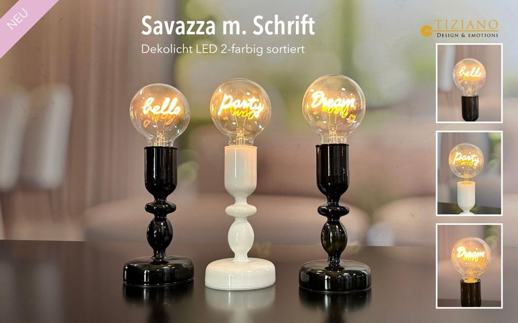 Tiziano Party Lampe Savazza 27cm LED & Timer