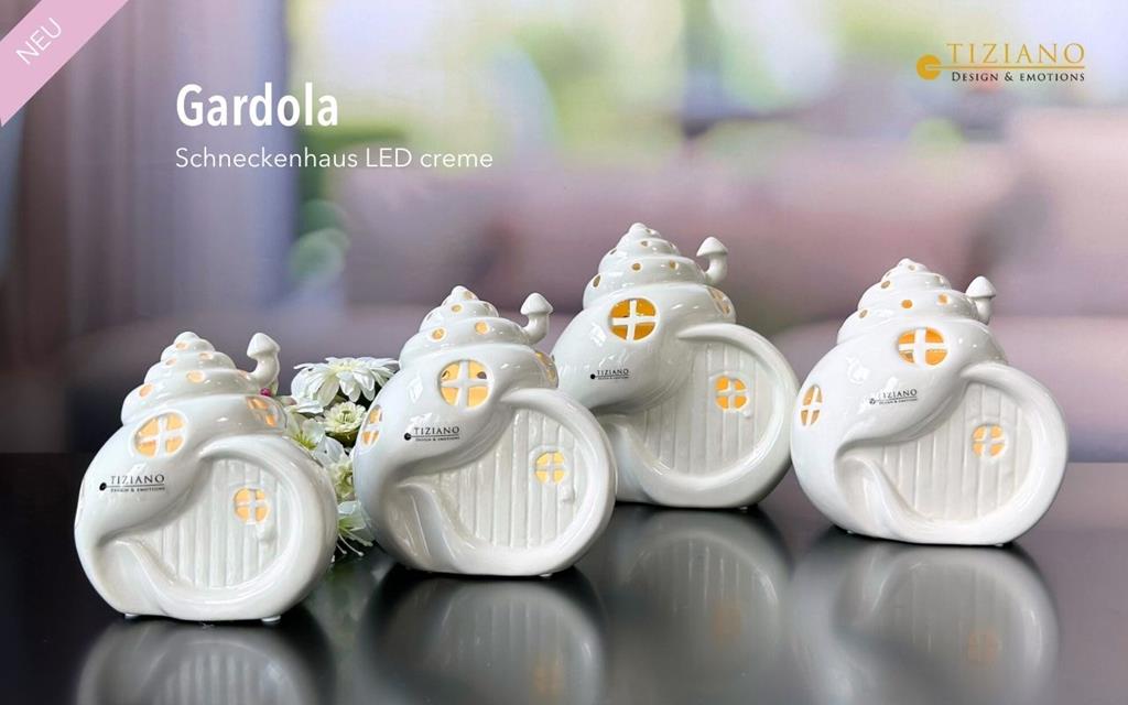 Tiziano Schneckenhaus Gardola LED & Timer