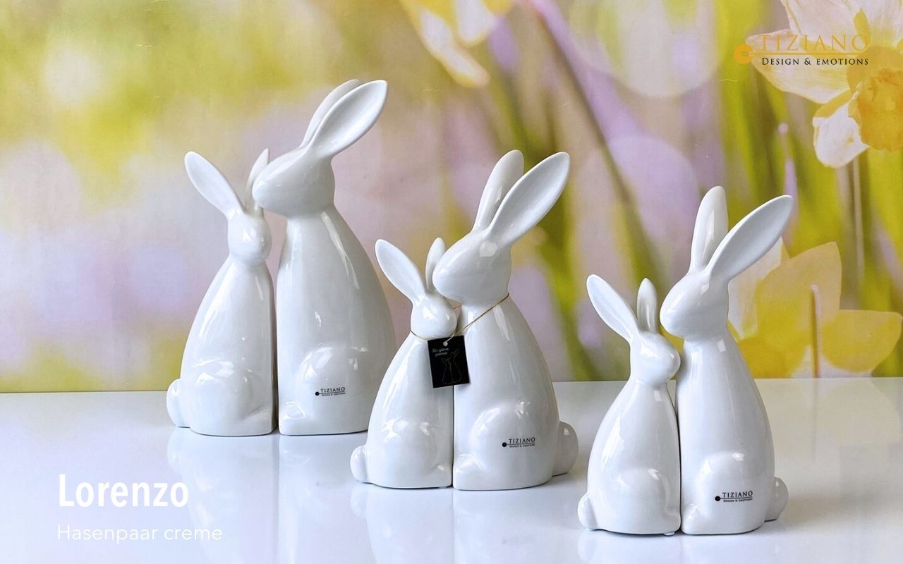 Tiziano 2er Hase Lorenzo creme