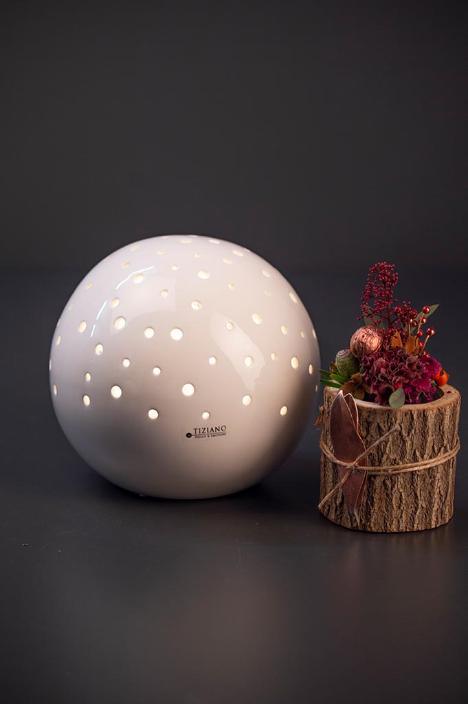 B-WARE Tiziano Padova Kugel LED 24 cm creme