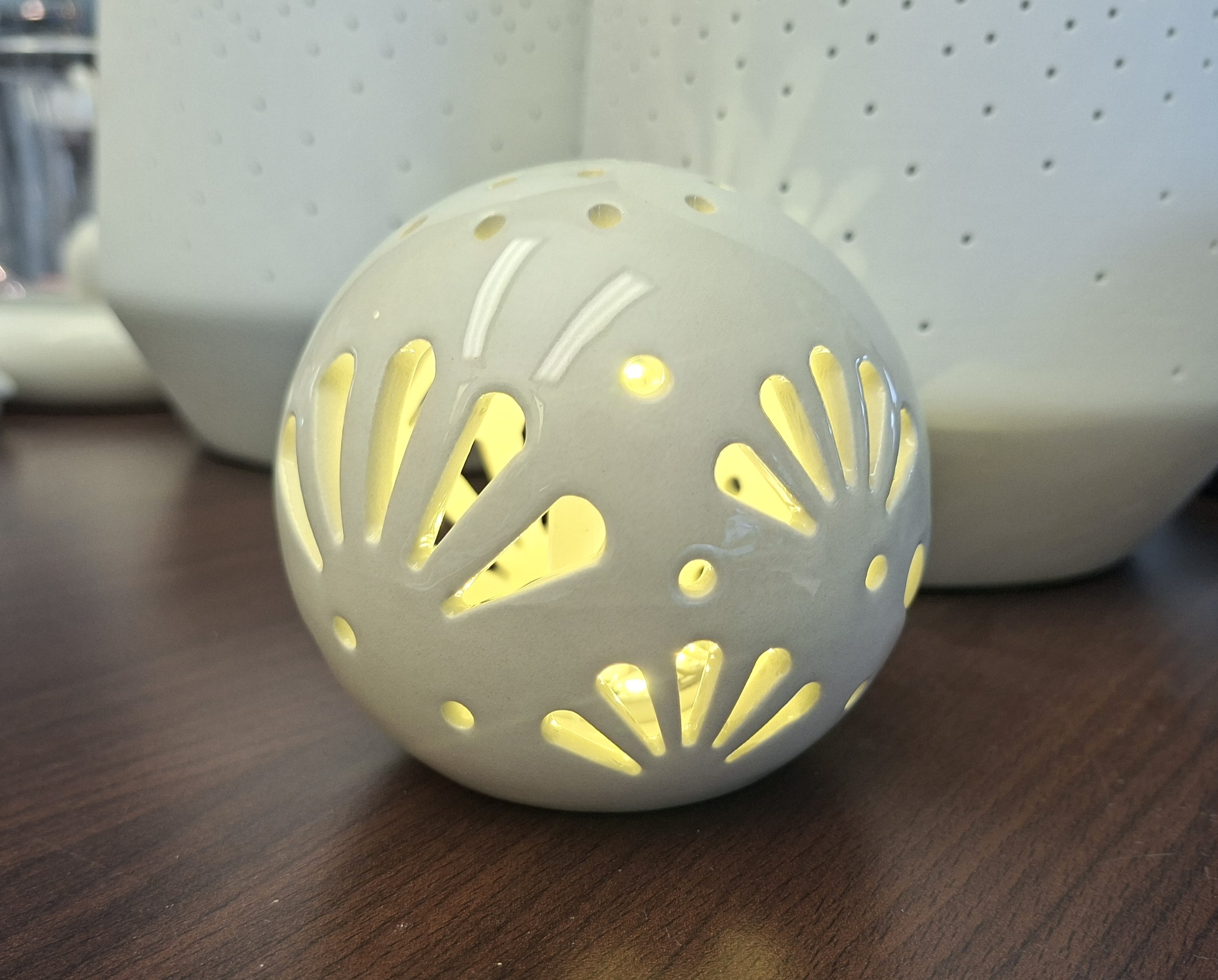 Tiziano Lichkugel Volano LED & Timer creme