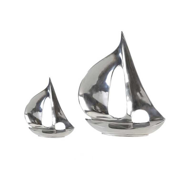 Casablanca Skulptur Boot Alu poliert 132619