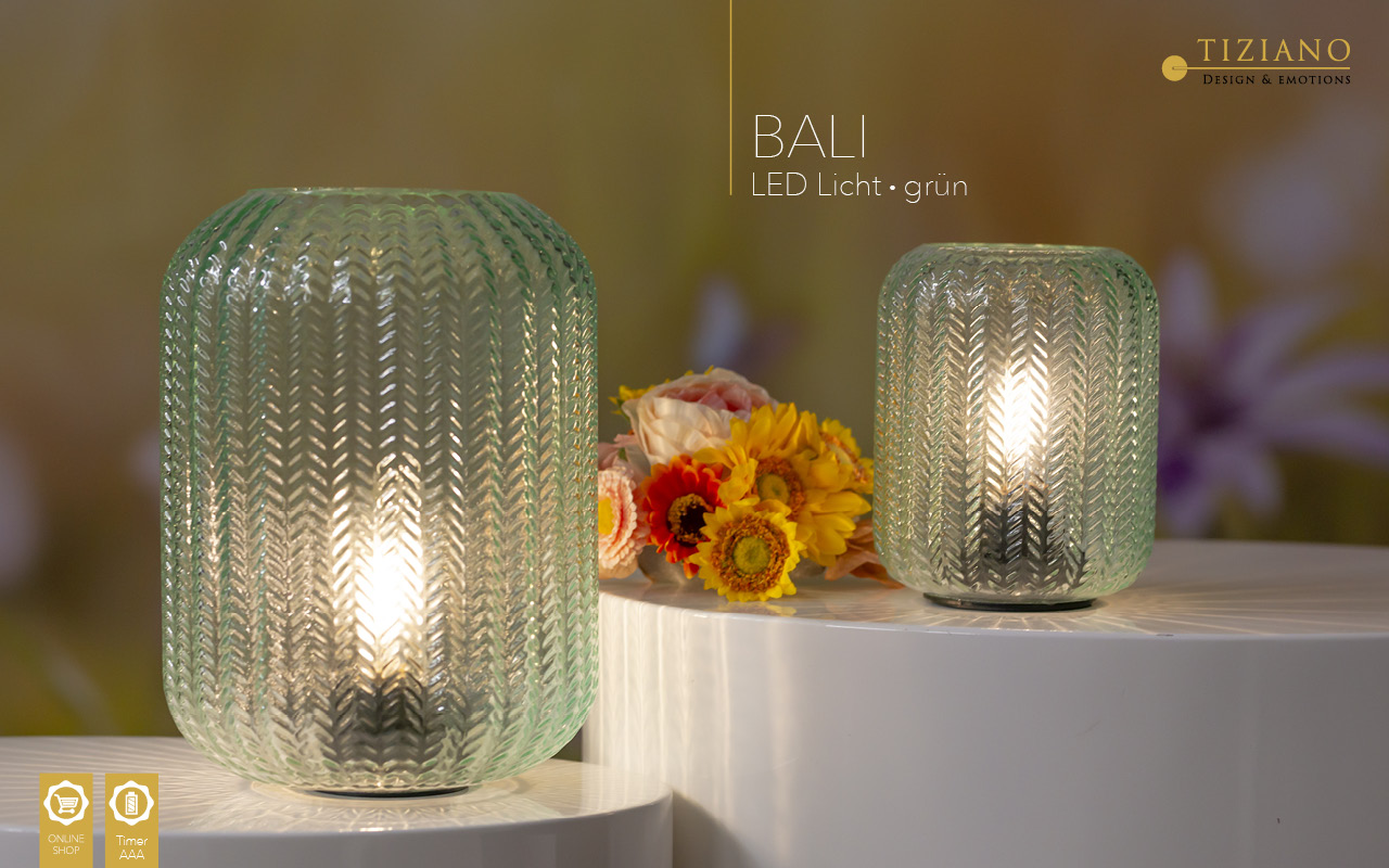 871111_20230403_110158093 Tiziano Lampe Bali LED grün mit Timer 777141-14