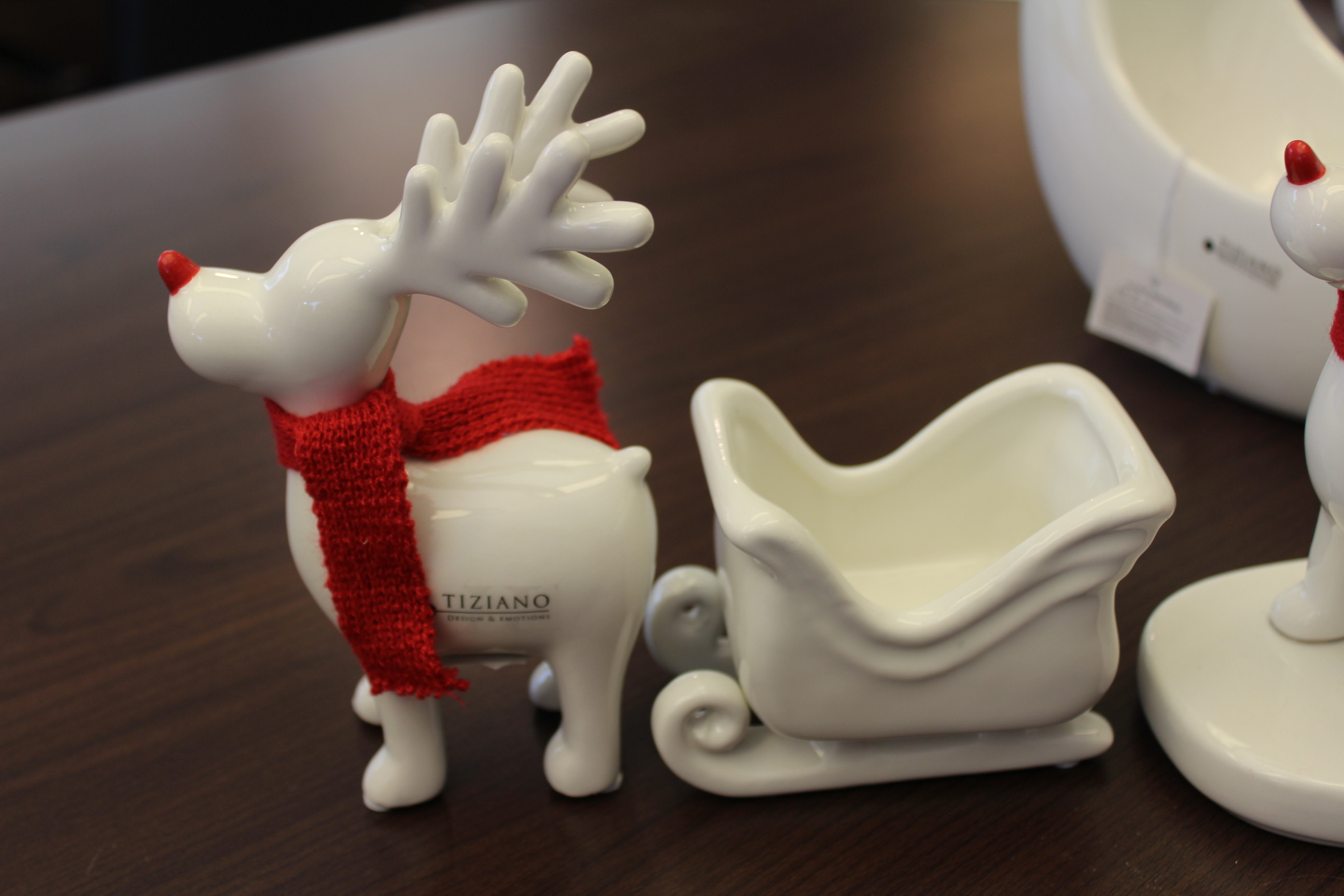 Tiziano Rudolph mit Schlitten und rotem Schal