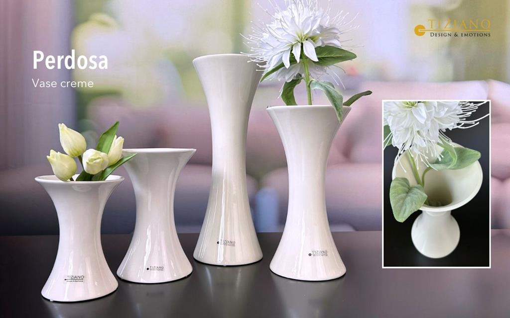 Tiziano Vase Perdosa creme