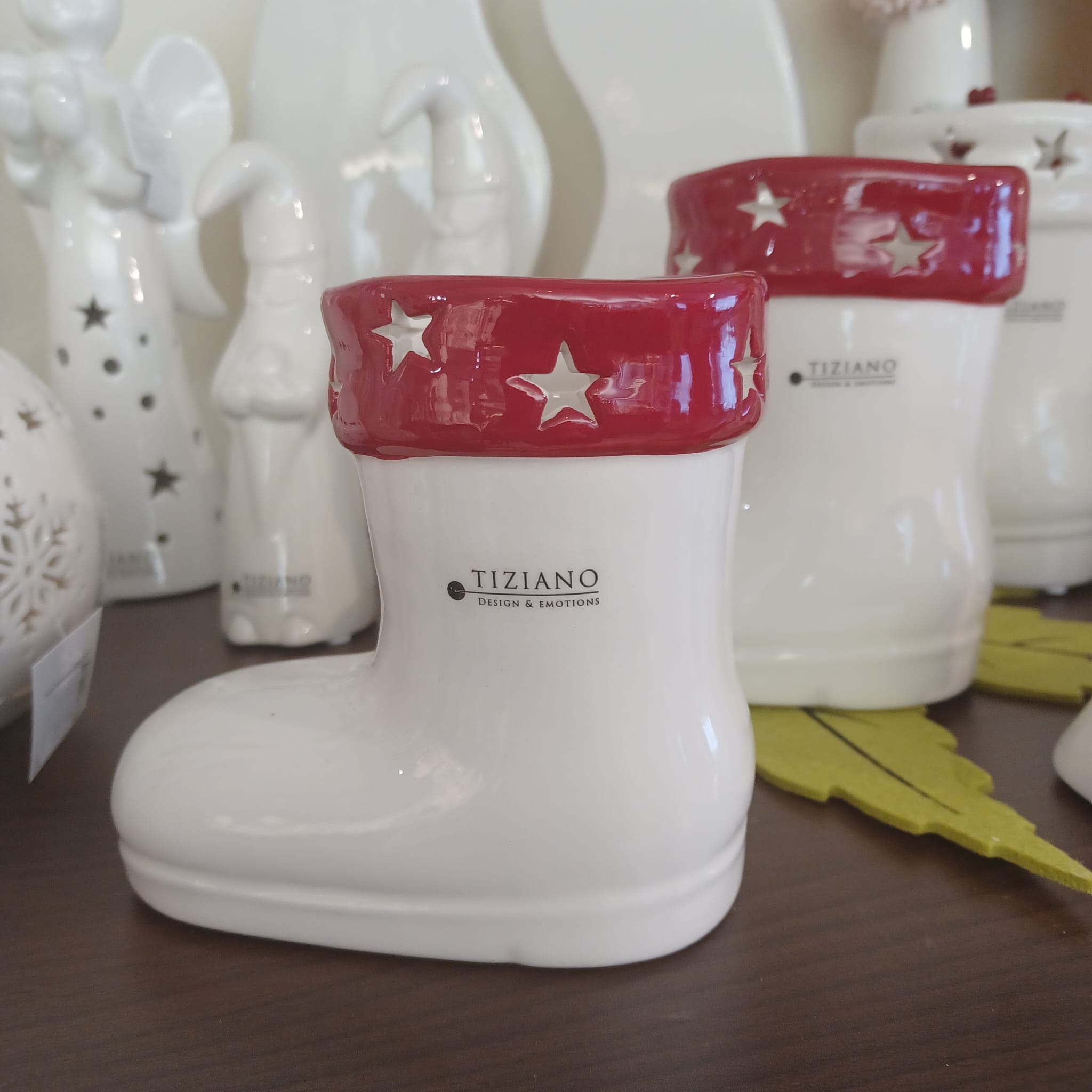 Tiziano Stiefel Armani rot/creme Tiziano Stiefel Armani rot/creme