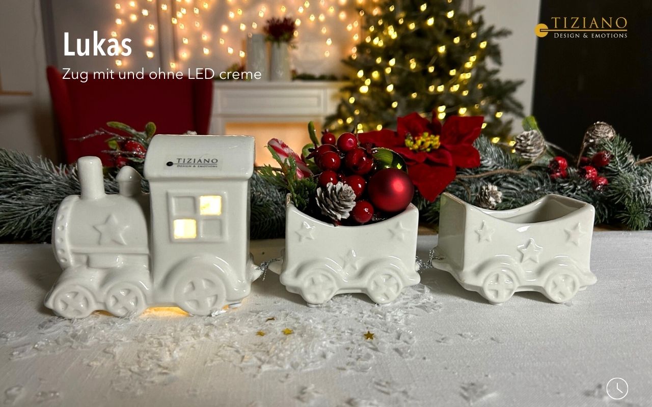 Tiziano Deko Zug Lukas LED creme Tiziano Deko Zug Lukas LED creme