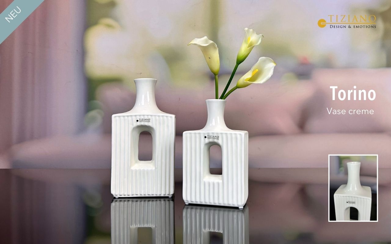 Tiziano Solifleurvase Torino creme