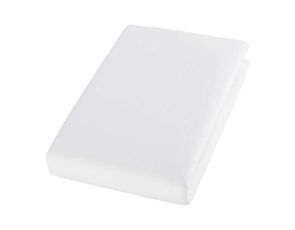 Spannbezug Jersey weiß 90 x 190 cm - 100 x 200 cm