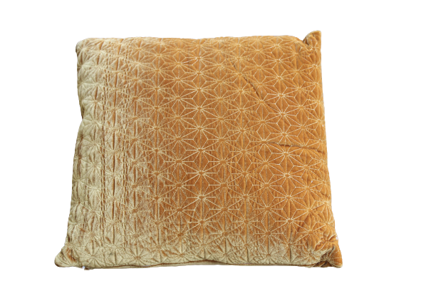GILDE Stoff Kissen Magma senffarben 45x45 cm 44104-45