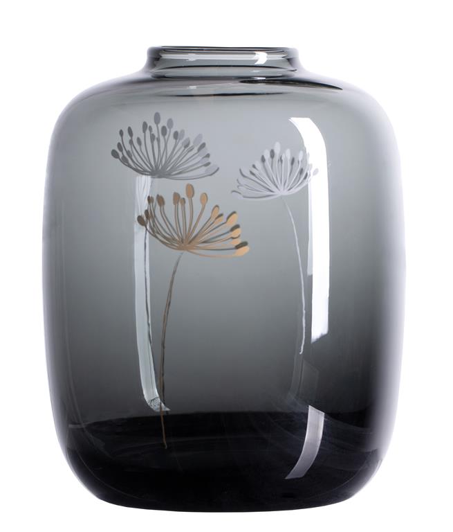 Räder LIVING Glasvase "Pusteblume" grau Art. 15782-15