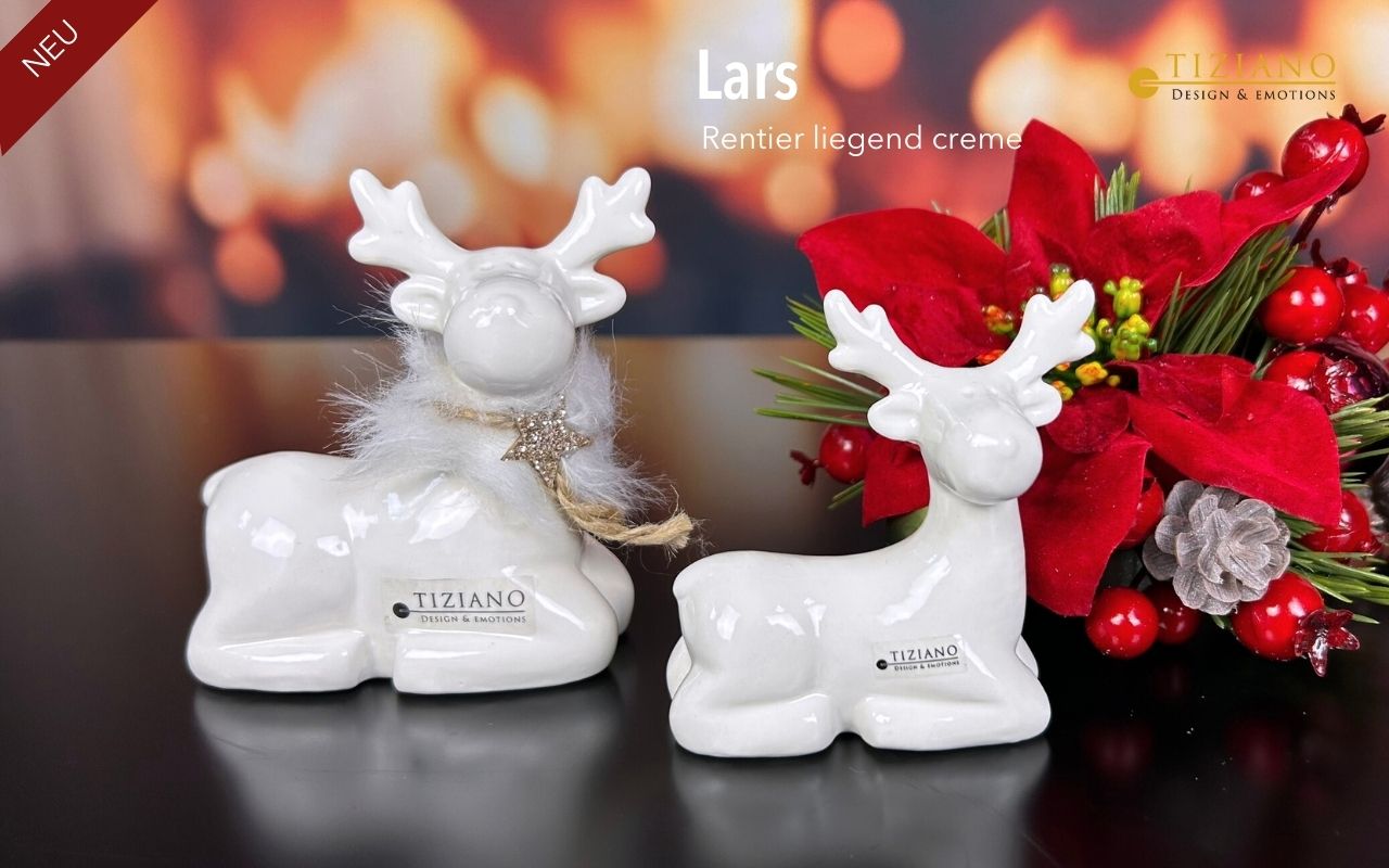 Tiziano Rentier Lars stehend oder sitzend creme Tiziano Rentier Lars stehend oder sitzend creme