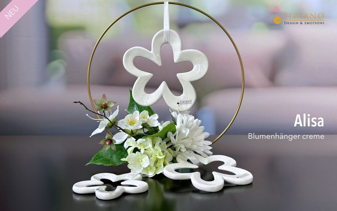 Tiziano Hänger Blume Alisa creme