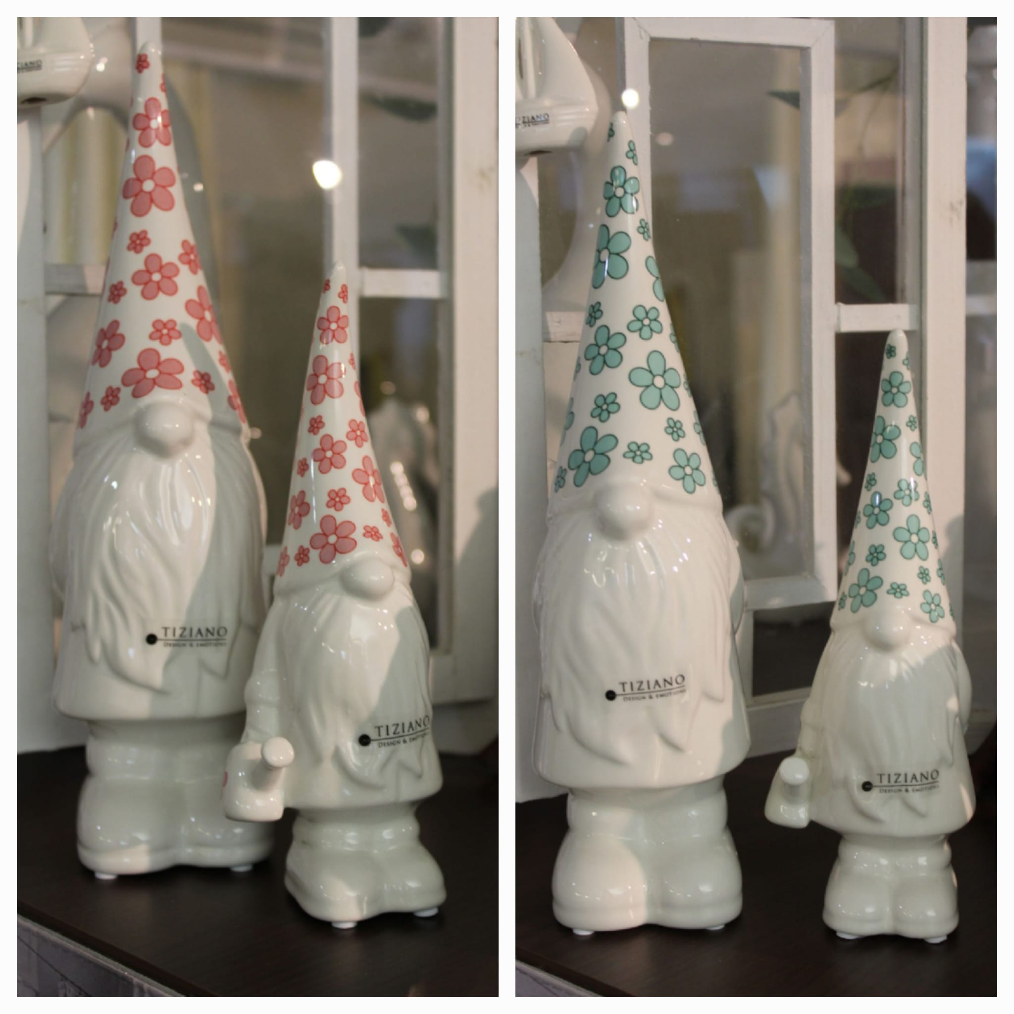 Tiziano Geraldo mit Mütze - Blume rosa/grün