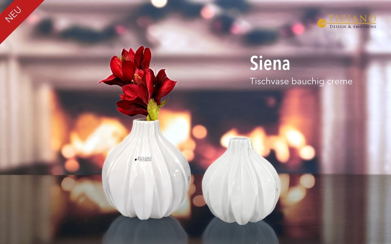Tiziano Vase Siena creme