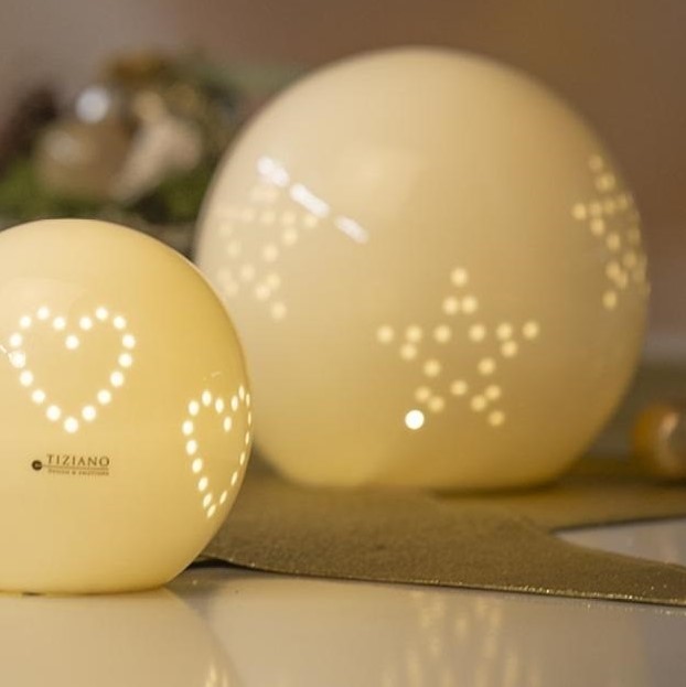 Tiziano Lichtkugel Dazio Stern LED Porzellan 773716