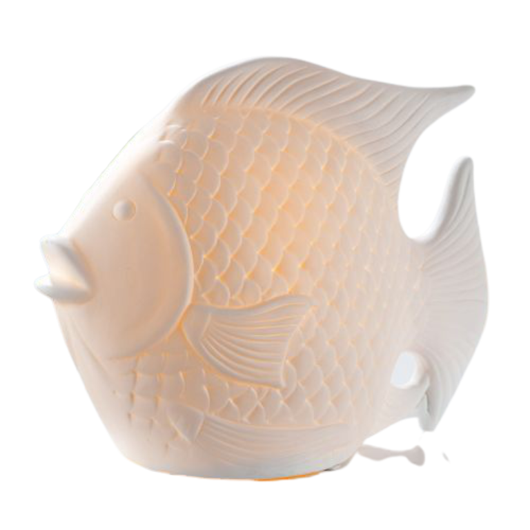 GILDE Lampe Fisch Weiß 32012-19
