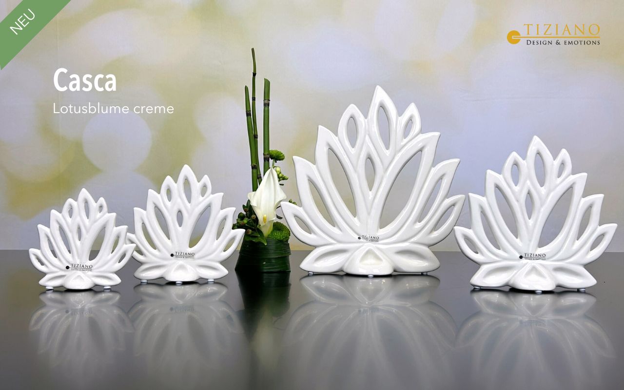 Tiziano Deko Lotusblume Casca creme Tiziano Deko Lotusblume Casca creme