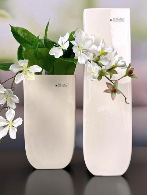 Tiziano Vase Lugano hoch creme Tiziano Vase Lugano hoch creme