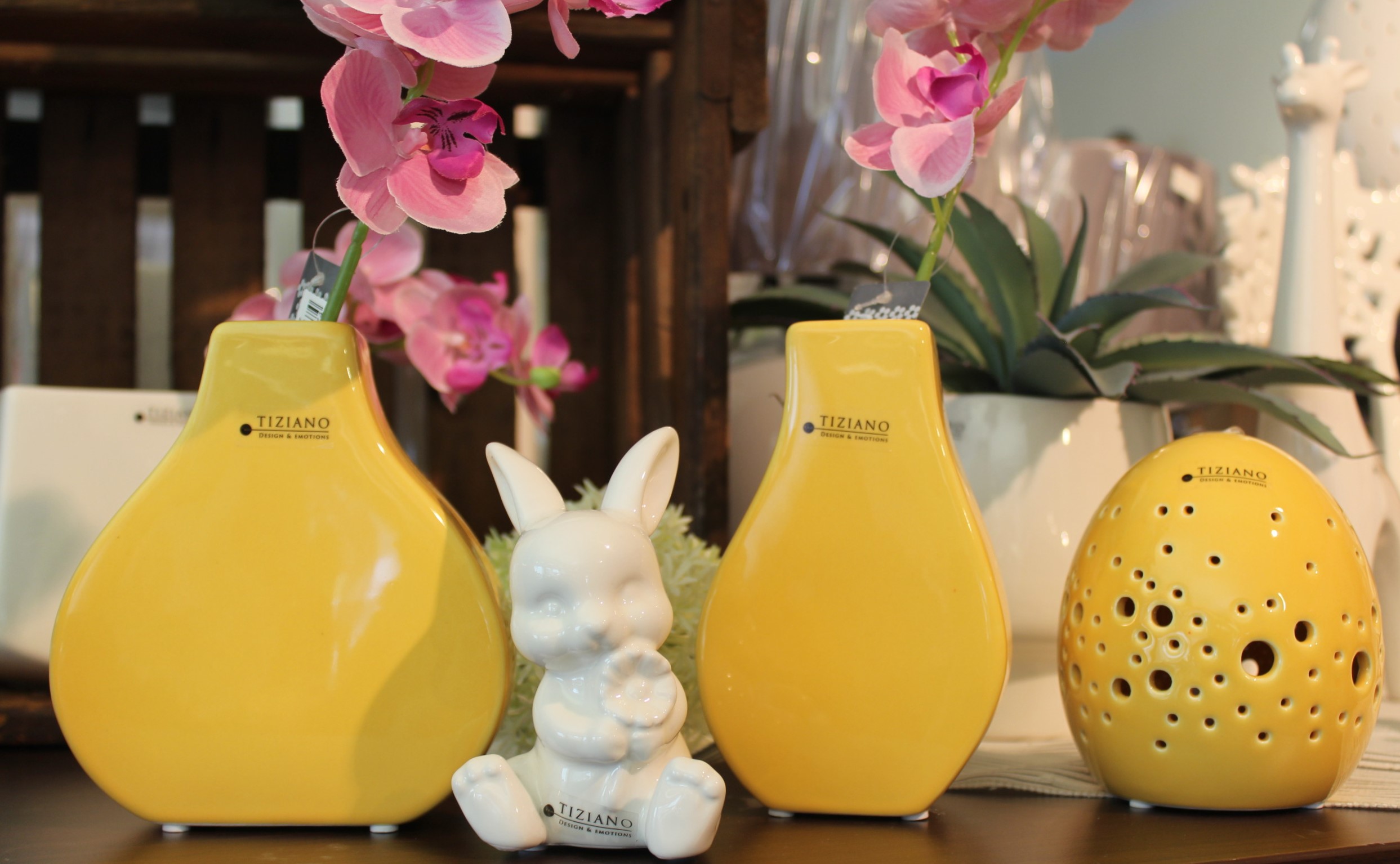 Tiziano Vase Lissone schmal/breit sun/flower