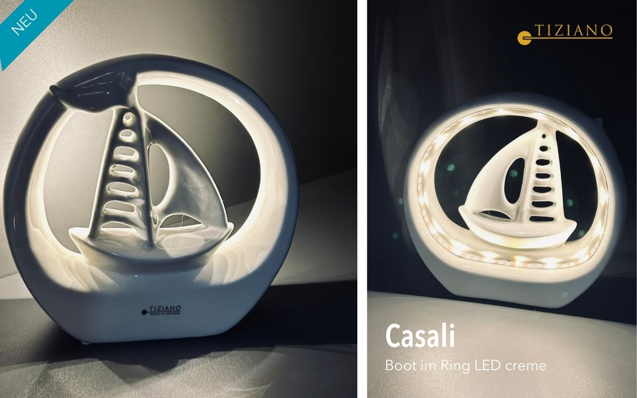 Tiziano Dekoboot Casali im Ring LED & Timer 