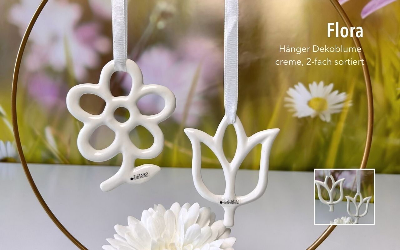 Tiziano Hänger Flora Tulpe/Blume creme