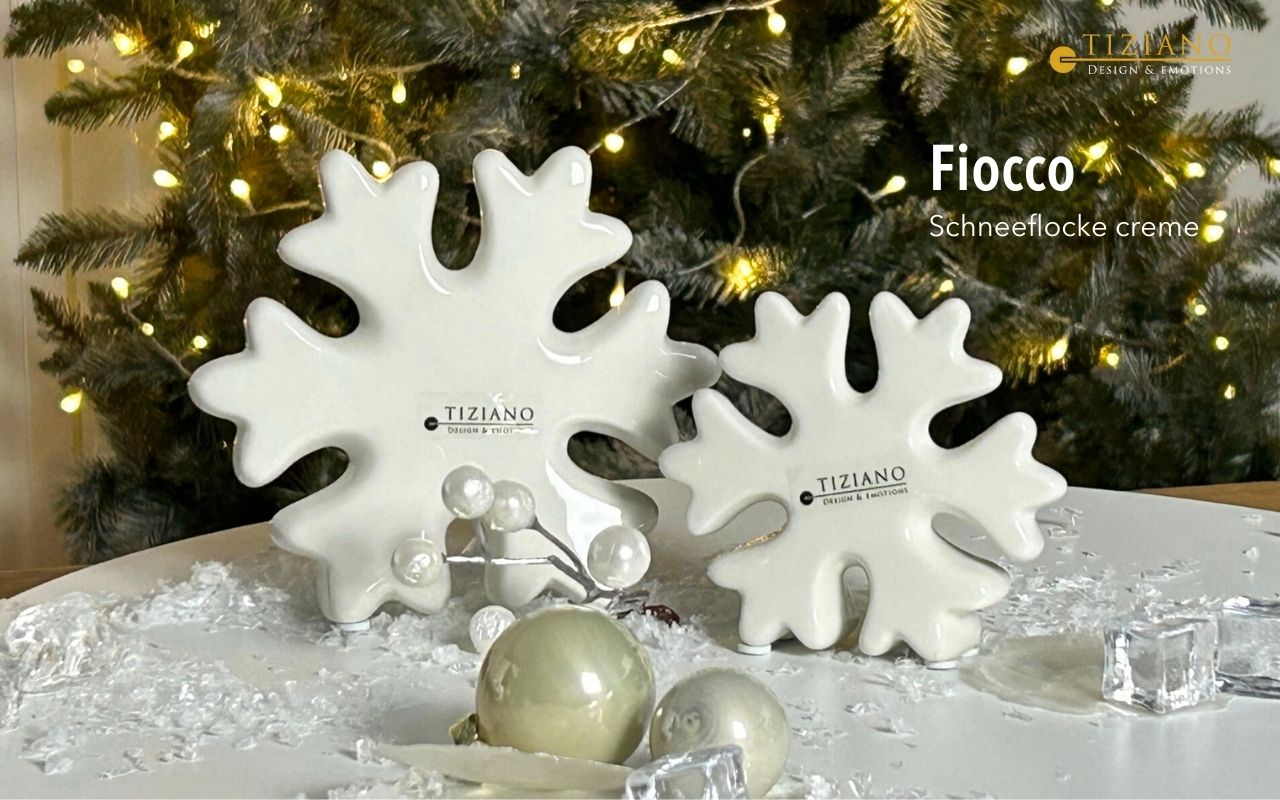 Tiziano Deko Schneeflocke Fiocco creme 710974-9 Tiziano Deko Schneeflocke Fiocco creme 710974-9