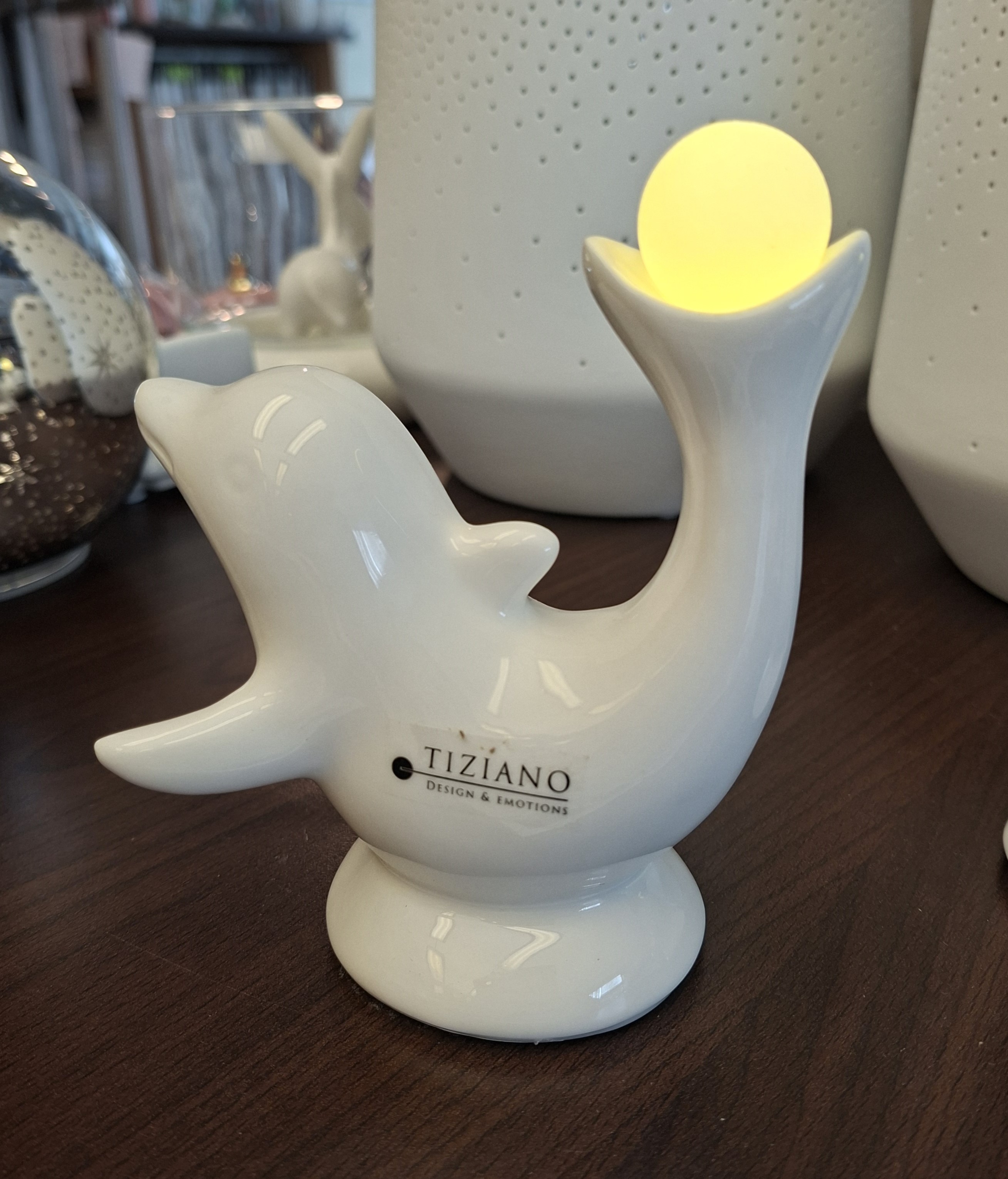 Tiziano Delfin Sandy Kugel LED & Timer creme 742451-12