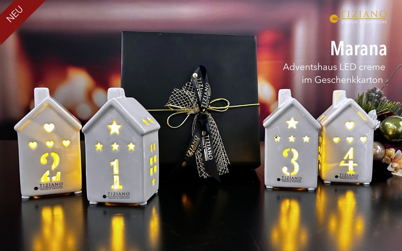 Tiziano 4er Set Haus Marana LED in Karton 737610-0